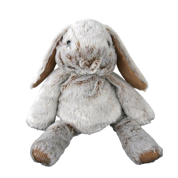 Soft Plush Bunny Rabbit Toy With Brown Corduroy Accents Stuffed Animal For Kids - Picture 1 of 11